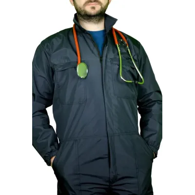 Kişilər üçün Baytarlıq Kombinezonu - Laminatlı, Suya Davamlı və Küləyə Davamlı Başlıqlı Kombinezon – Farmena