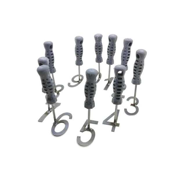 PVC Handle Sheep Numbering Stamp Set 8 cm