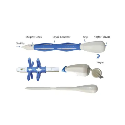 6-Pack Umbrella Type Rumenotomy Trocar
