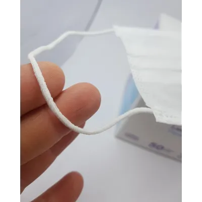 Elastik qayışlı cərrahi üz maskaları, 50 ədəd – Farmena