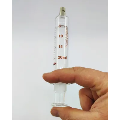 20 ml Glass Ethernematic Veterinary Syringe