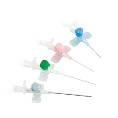 100-piece 22Gx25 mm blue veterinary type sterile intravenous catheter set