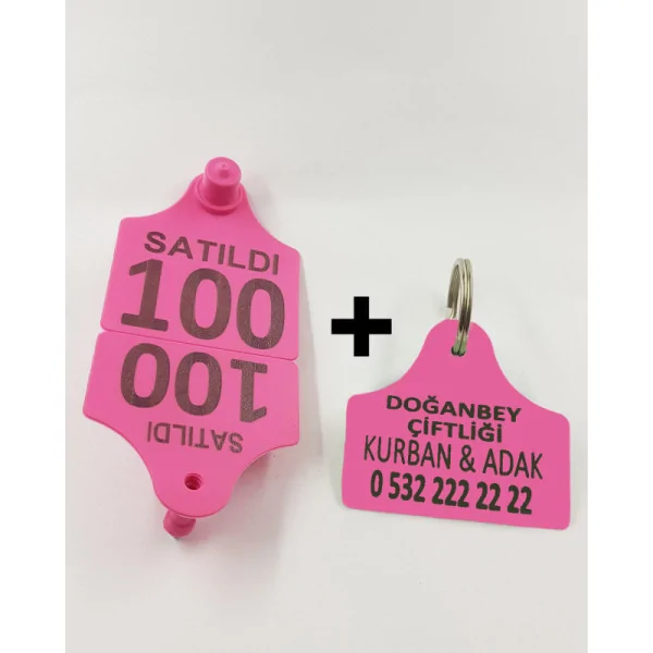 Büyükbaş Kurban Küpesi ve Anahtarlık