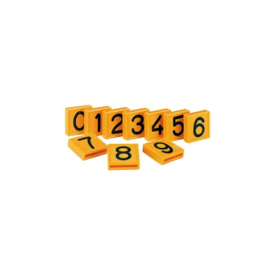 Animal neck numbering device, German made, original printed cattle tracking number.