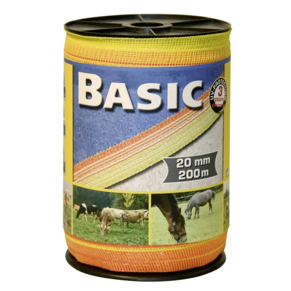 Premium 20 mm Elektrikli Çəpər Lent, 200 Metr