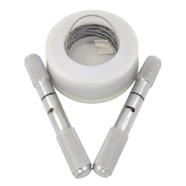 1 meter Horn Cutting Wire and Handles - Economical