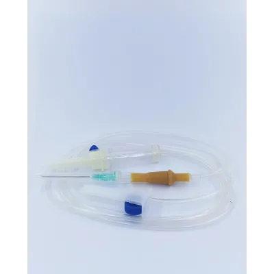 Serum Set with Green Needles, 50 Pieces