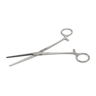 Detaylı cerrahi işlemler ve hassas doku tutma operasyonları için ideal, 20 cm uzunluğunda düz uçlu paslanmaz pens.