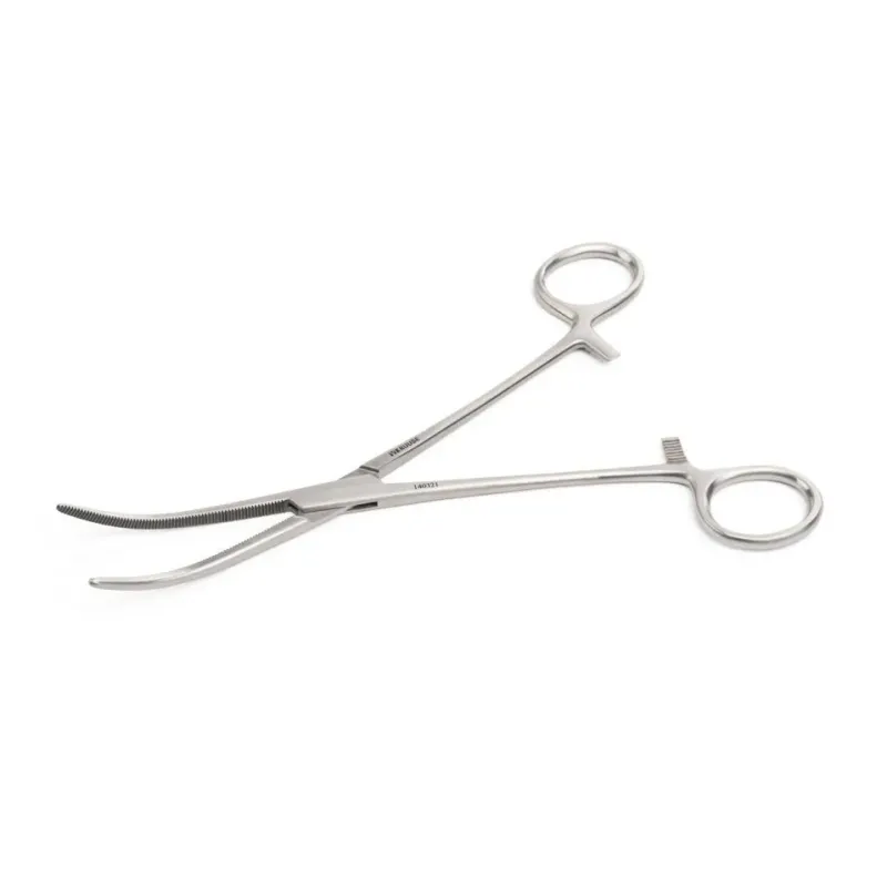 Hämostatische Pinzette 20 cm / 79 Zoll, gebogen (gebogenes Modell)
