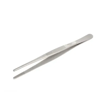  Paslanmaz çelik standart pansuman penseti 16 cm 6.3 dişsiz klinik el aleti