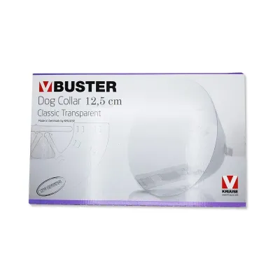 Clinical supplies Buster Elizabeth dog collar, transparent, 12.5 cm, 10-pack, collar set.