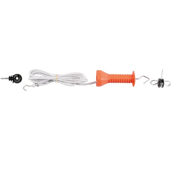 Elektrozaun Tor-Set mit Gummibändern, 6 m