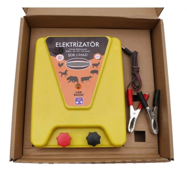F7800 Elektrikli Çit Makinesi Yaban 7.8 Joule Sensörlü