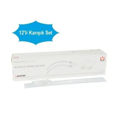 Buster Steril Kedi Idrar Sondasi (12’li Karisik Set) | Mandrenli & Mandrensiz