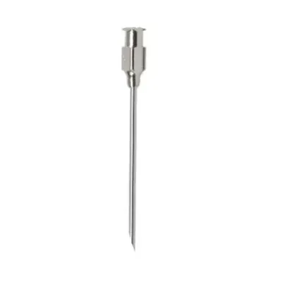 Stainless steel injector needle, 14Gx2, 2 mm diameter, 5 cm length, cattle needle.
