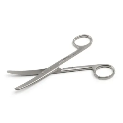 Kruuse-Vet Standart Makas 14,5 cm | Künt/Künt Egri Paslanmaz Çelik