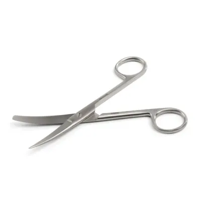 Kruuse-Vet Standart Makas 14,5 cm | Künt/Sivri Egri Paslanmaz Çelik