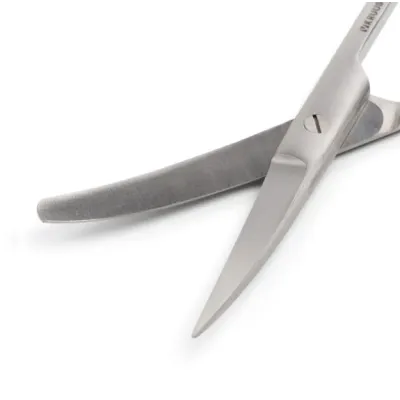 Kruuse-Vet Standart Makas 14,5 cm | Künt/Sivri Egri Paslanmaz Çelik