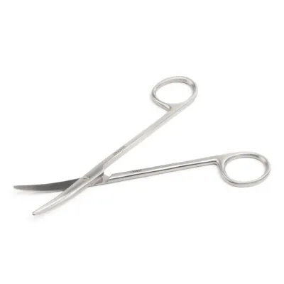  Paslanmaz çelik Metzenbaum makas 14.5 cm 5.7 künt künt eğri kavisli makas