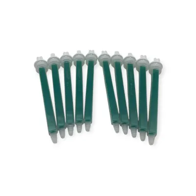Bovideks mixing tip for cattle hoof treatment, 12-piece cartridge mixing tip pack.