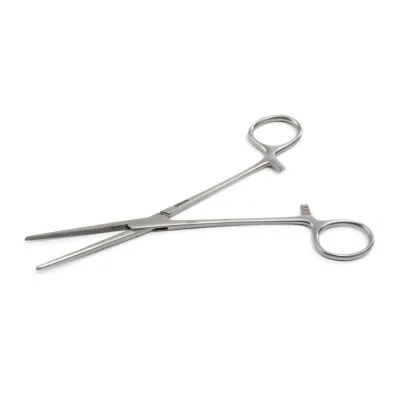  Paslanmaz çelik hemostatik pens 18 cm 7.1 düz uzun model cerrahi klemp