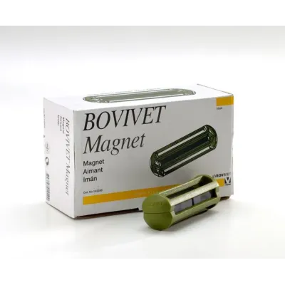  Hayvancılık sarf malzemesi Bovivet kafesli rumen mıknatısı yeşil 35 x 100 mm metal yutma mıknatısı