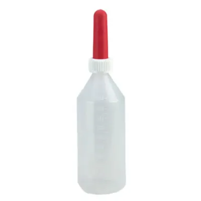 Hanging calf feeding bottle, cattle calf feeding bucket with teat attachment