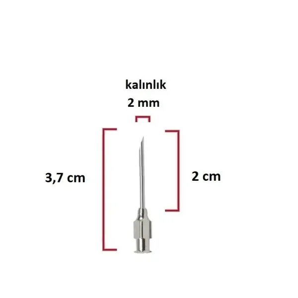 Steel Syringe Needle (14Gx3/4) 2 mm diameter, 2 cm length
