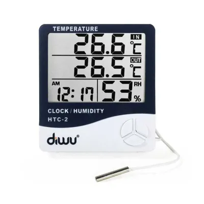 Diwu Termometre-Higrometre HTC-2 | Problü Nem ve Sicaklik Ölçer