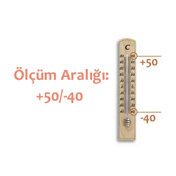 Wooden Wall Thermometer 20 cm