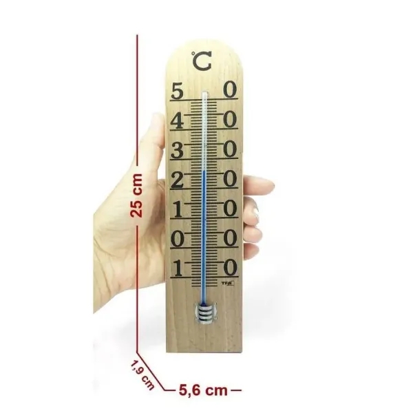 TFA Wooden Wall Thermometer 25 cm