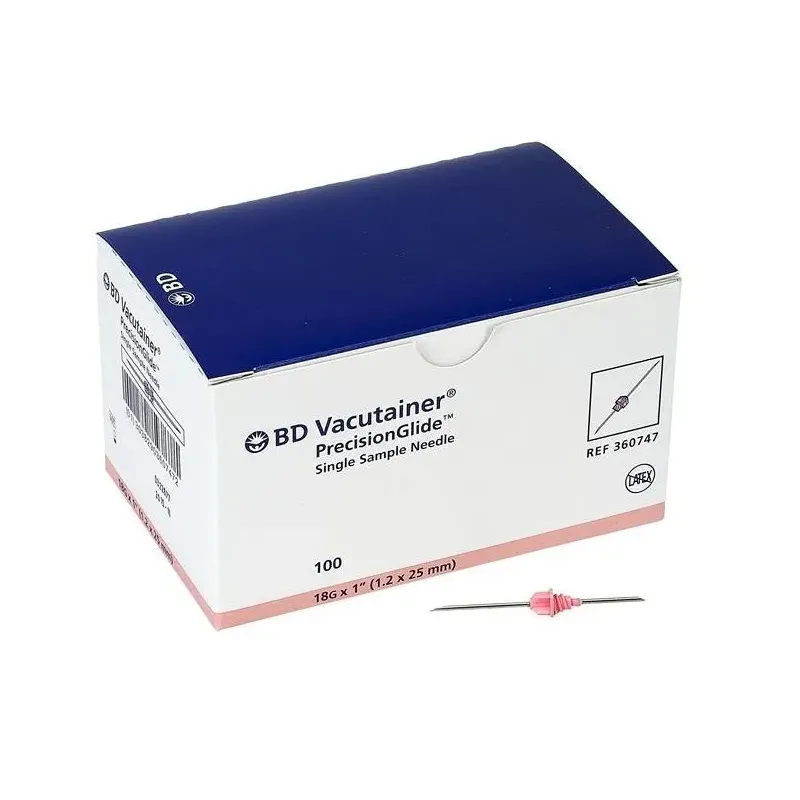 Qan Toplama İynəsi 1.2x25 mm (18Gx1) Çəhrayı (100 ədəd)