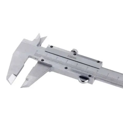 Millimetric mechanical caliper micrometer stainless steel technical measuring instrument