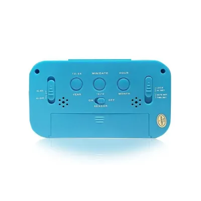 Masaüstü Saat Təqvim Termometri Mavi – ATC