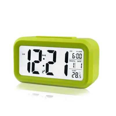Masaüstü Saat Təqvimi Termometr Yaşıl – ATC