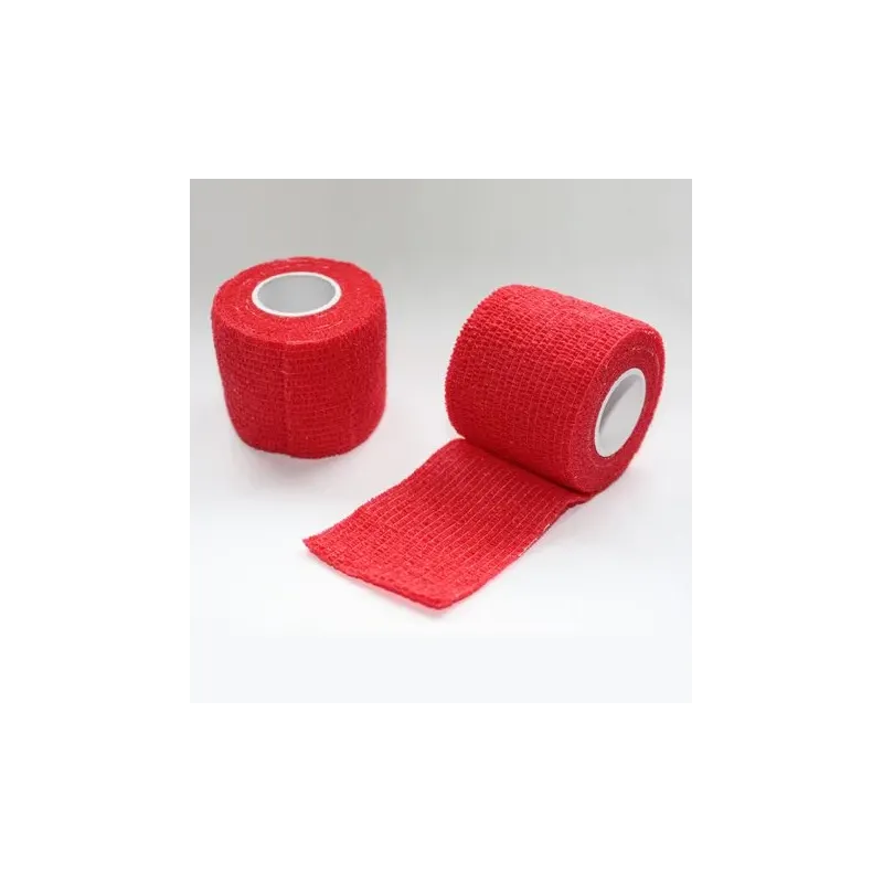 Cohesive Elastic Bandage Bitter Taste (Emergency) Red 5 x 45 meters