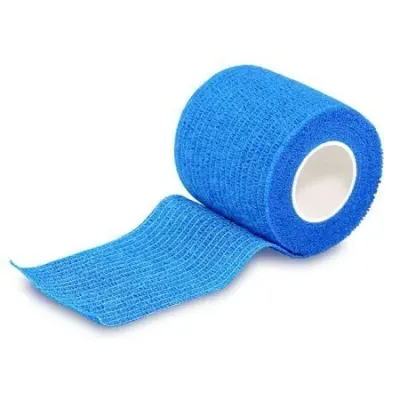  Medikal pansuman sabitleme Cohesive elastik bandaj Bitter Taste acılı mavi 5 x 4.5 mt sargı