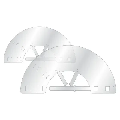 10 cm Curavet Elizabethan dog collar, transparent medical post-operative protective collar.