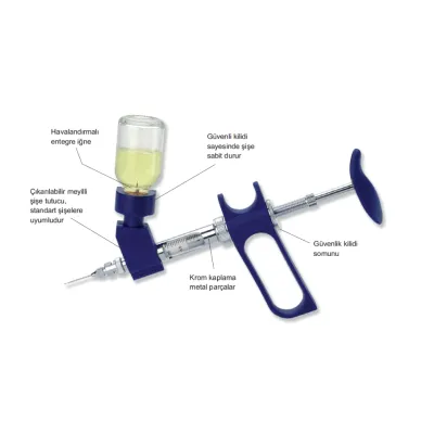 Socorex Otomatik Enjektör 10 ml. Sise Adaptörlü Model - Dogru Doz, Güvenli Uygulama | Modern Çiftlik