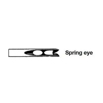 A tissue-compatible, specialized application needle that facilitates suturing and intervention in surgical operations.