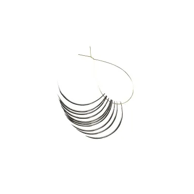 Spring sewing needle with flexible and controlled operating material.