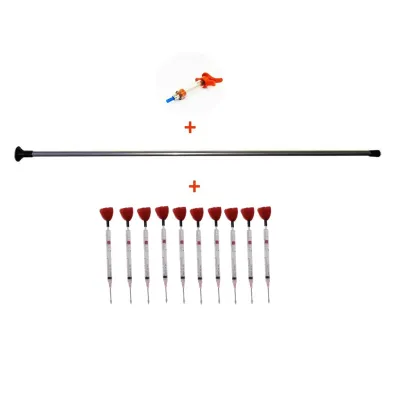 Blowing Apparatus: 100 cm pump and 10 blowing injectors.