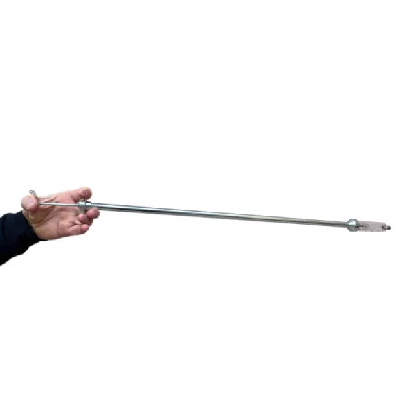 75 cm Iron Pipe Extension Mica Injector 10 ml Long Syringe
