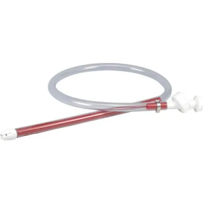 Replacement mouthpiece attachment for modern farm-type medicine feeding bottles.