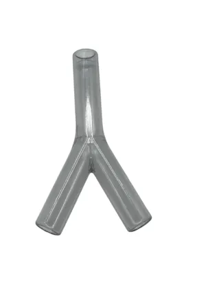 Transparent plastic Y-tube air fork milking machine chassis spare part.