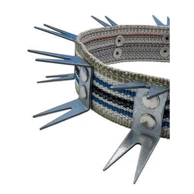 Studded Woven Dog Collar