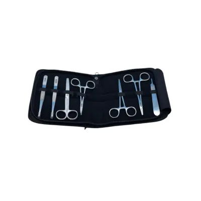 Surgical suture set, 7-piece kit for cats and dogs, minor surgical procedures.