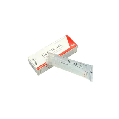 Dehorning gel for cattle and sheep, caustic gel