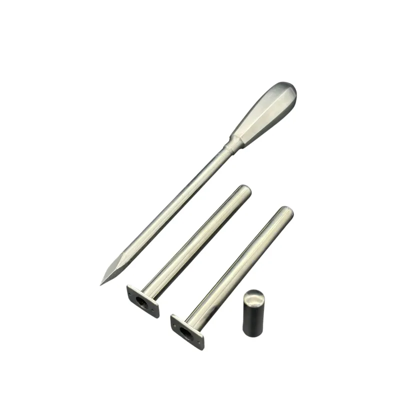Trocar 15 cm Chrome Plated, 2 Cannulas and Metal Handle
