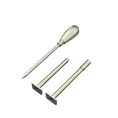 Trokar 9 cm Krom Kaplamali 2 Kanüllü ve Metal Kulplu - Hemen Satin Al! | Modern Çiftlik